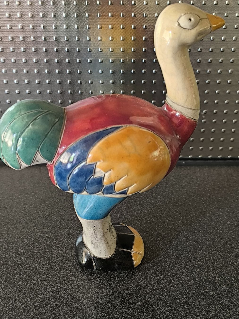 Statuette: Raku Keramik,Vogel Strauss, Handarbeit  – Usato da Schaffhausen venduto da gab_v5qf 1