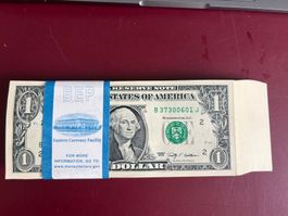 U.S.A. 100 X 1$ 2009 Bundel - aufeinanderefolge Nummern
