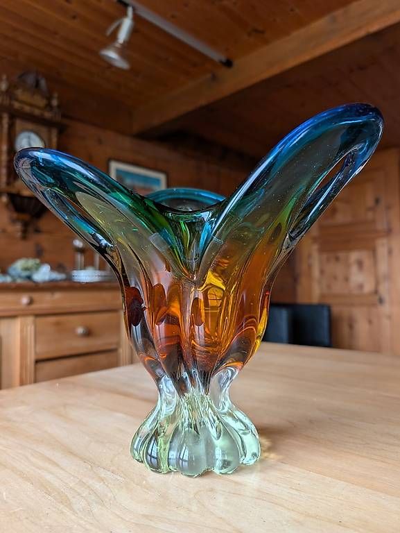 Vasi & Recipienti: Elegante, schwere Glasvase - evtl. Murano – Usato da Wittenbach venduto da Saulgau