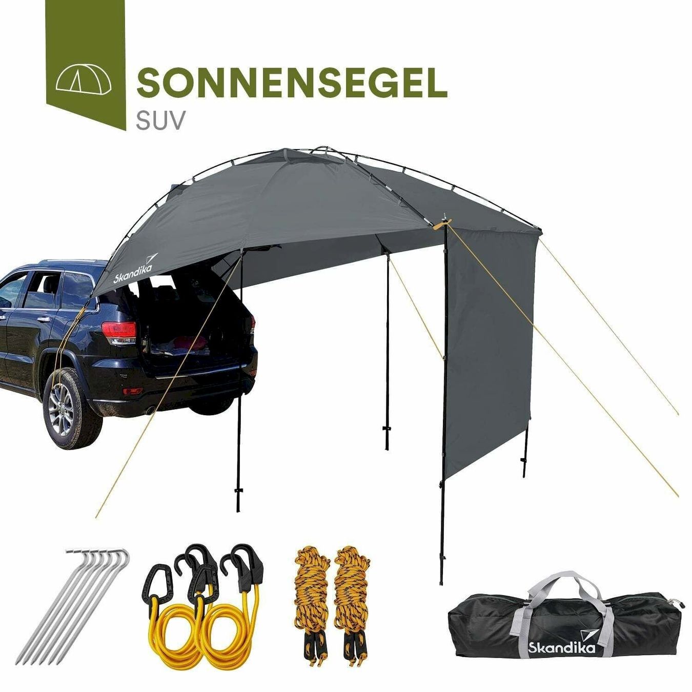 Accessori per altri veicoli: Skandika SUV Sonnensegel Anthrazit – Nuovo e nell'imballaggio originale da Bottighofen venduto da zaap