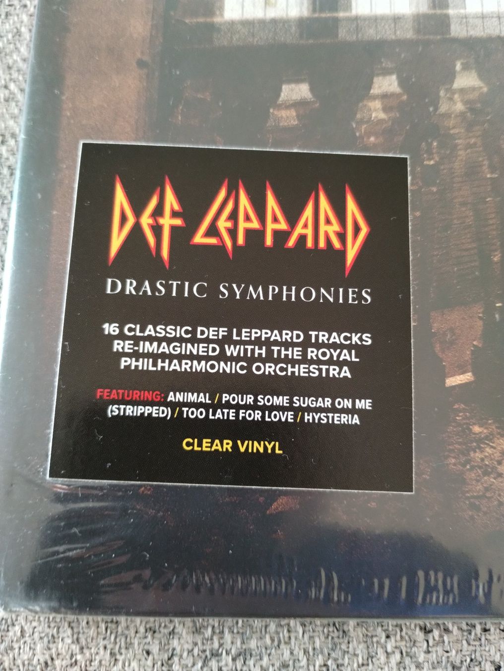 Schallplatten: Def Leppard " Drastic Symphonies" clear vinyl – Neu und originalverpackt aus Lausanne von Martinucci 3