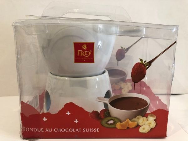 Set di piatti: Set fondue chocolat Frey Suisse – Nuovo (secondo la descrizione) da La Chaux-de-Fonds venduto da Kisah