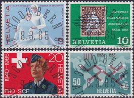 1965, Nr.428-431 "Werbe&Gedenk" mit Ersttags-Voll-Stempel.