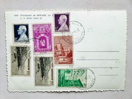 MONACO - AK 1948 - MiF, gest. MONACO-VILLE, SoMa, ungelaufen