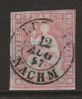 1856 : Strubel Nr. 24F, geprüft, KP 450.--