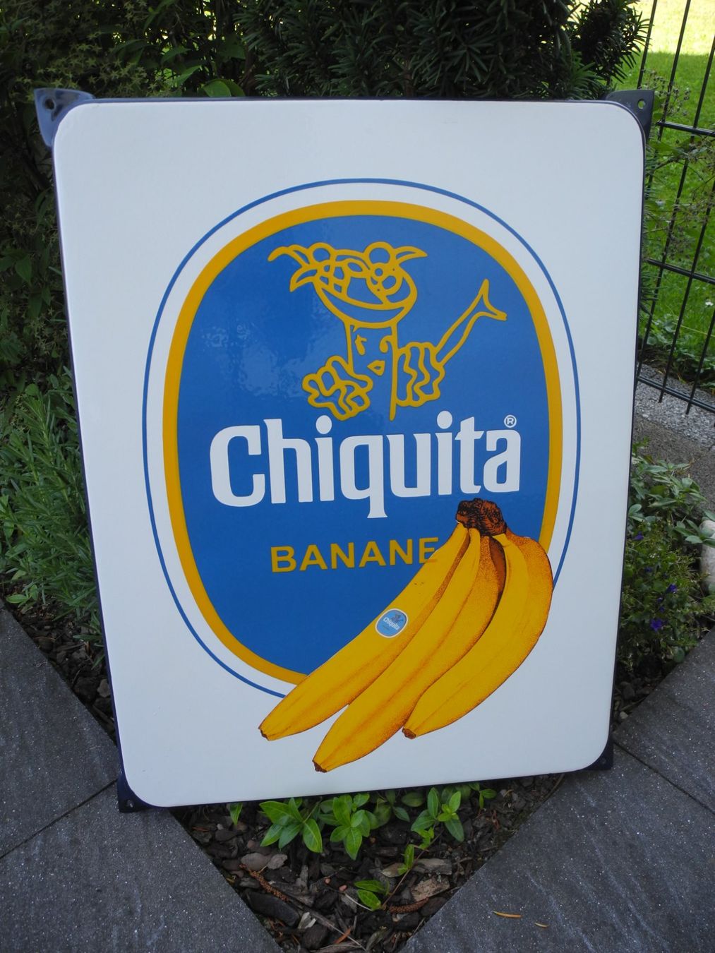 Insegne: GROSSES CHIQUITA EMAILSCHILD – Nuovo (secondo la descrizione) da Reinach AG venduto da Huckleberrysix 5