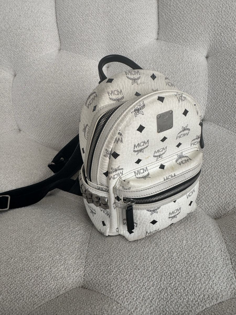 Mcm Zaini: MCM Stark Rucksack Weiss (Small) – Usato da Zürich venduto da viv_q97j 2