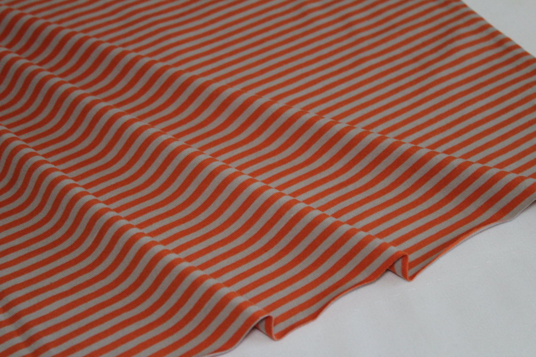 Tessuti: Stoff Baumwolljersey beige/orange – Nuovo (secondo la descrizione) da Obfelden venduto da solomon111