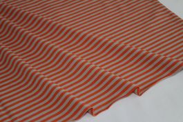 Stoff Baumwolljersey beige/orange