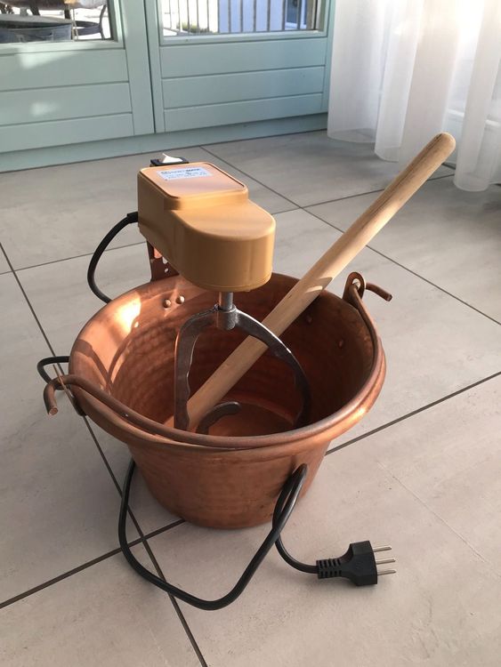 Lar Polentatopf Aus Kupfer - 26 Cm Mit Bogengriff Für Traditionelle Küche