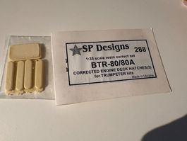1/35 BTR-80/80A CORRECT ENGINE DECK HATCHES FÜR TRUMPETER