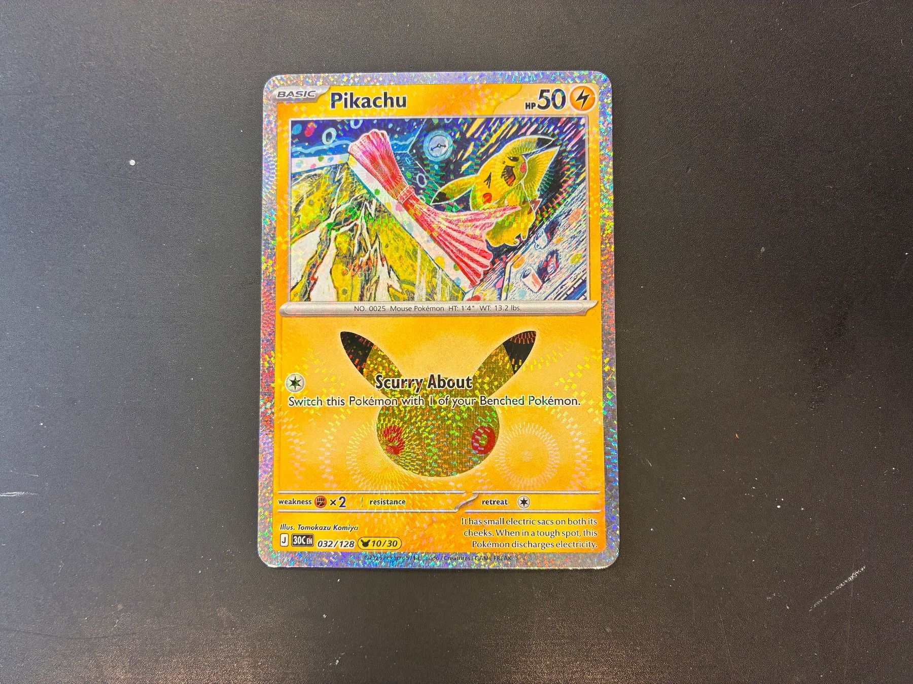 Pokémon Sammelbilder & Trading cards: Pikachu 032/128 - 30th Celebration - en – Neu (gemäss Beschreibung) aus Hütten von yve_tf69