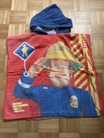 Feuerwehrmann Sam Kapuzenbadetuch Poncho, Gr. 98