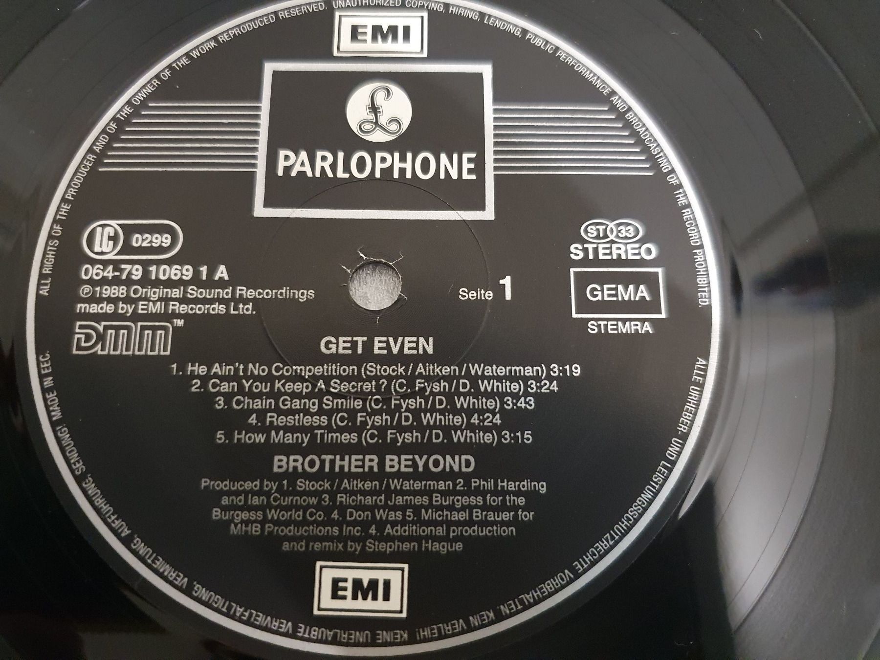 Dischi in vinile: Brother Beyond - Get Even – Usato da Uster venduto da Vinyl-Leidenschaft 5