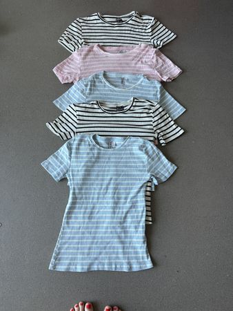T-Shirts, 5 Stück, Pieces