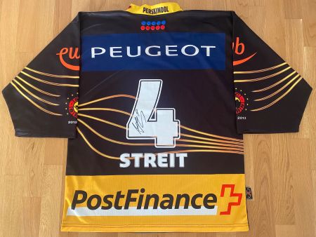 ORIGINAL SC BERN # 4 STREIT TRIKOT SCB 2012/13 SIGNIERT L