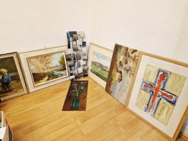 Konvolut Kunstwerke, insgesamt 7 Stück