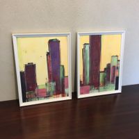 Downtown Expressionismus City Stadt Acryl Stefan Bammert