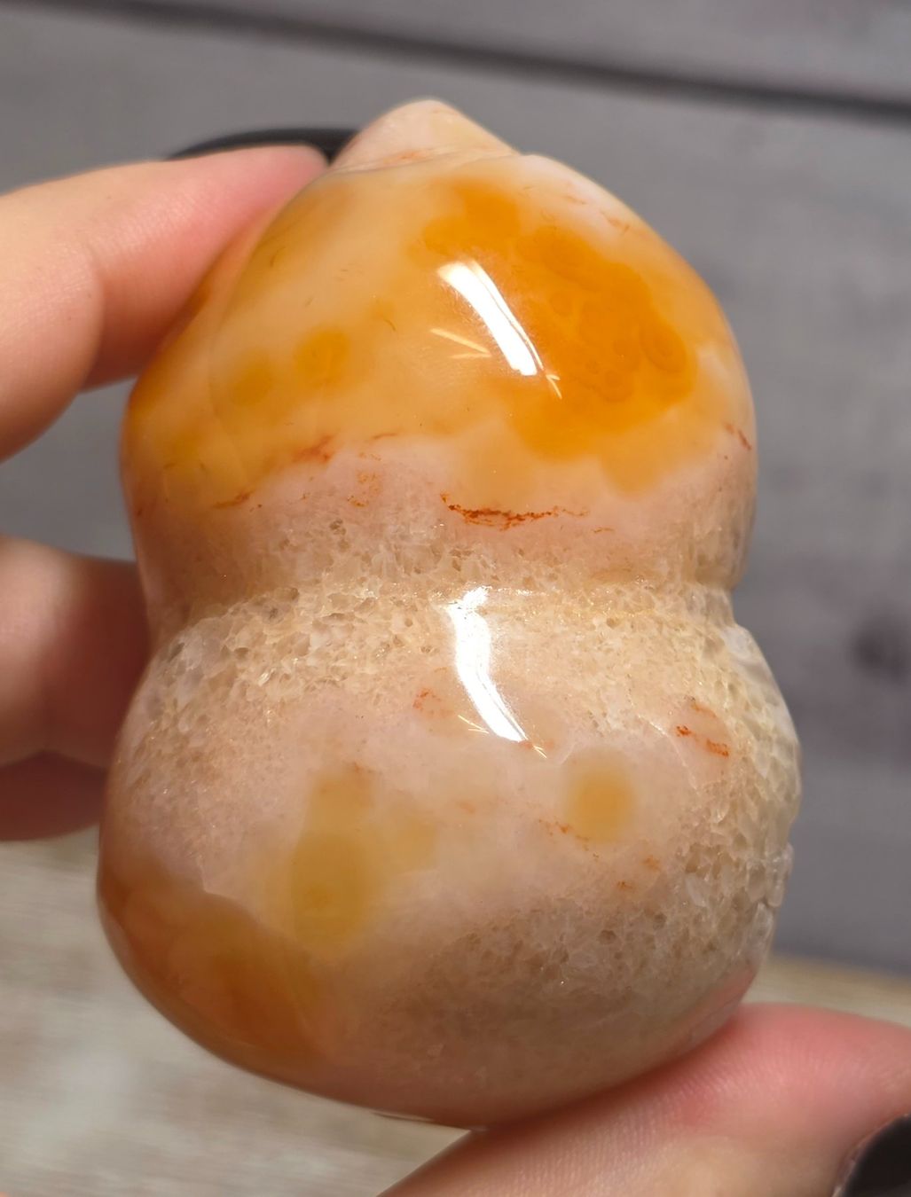 Minerali & Pietre curative: Karneol Achat Hulu 115g – Nuovo e nell'imballaggio originale da Matzingen venduto da Shay_Crystalz 2