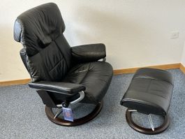 Stressless Sessel mit Hocker Signature Grösse L 75 % Rabatt 