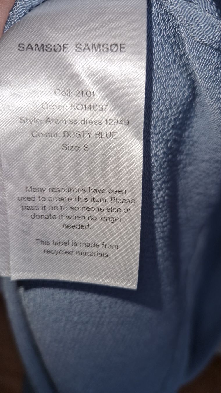 Robes: Robe / Tunique SAMSØE SAMSØE – D'occasion à Bercher par Dusudouest 4