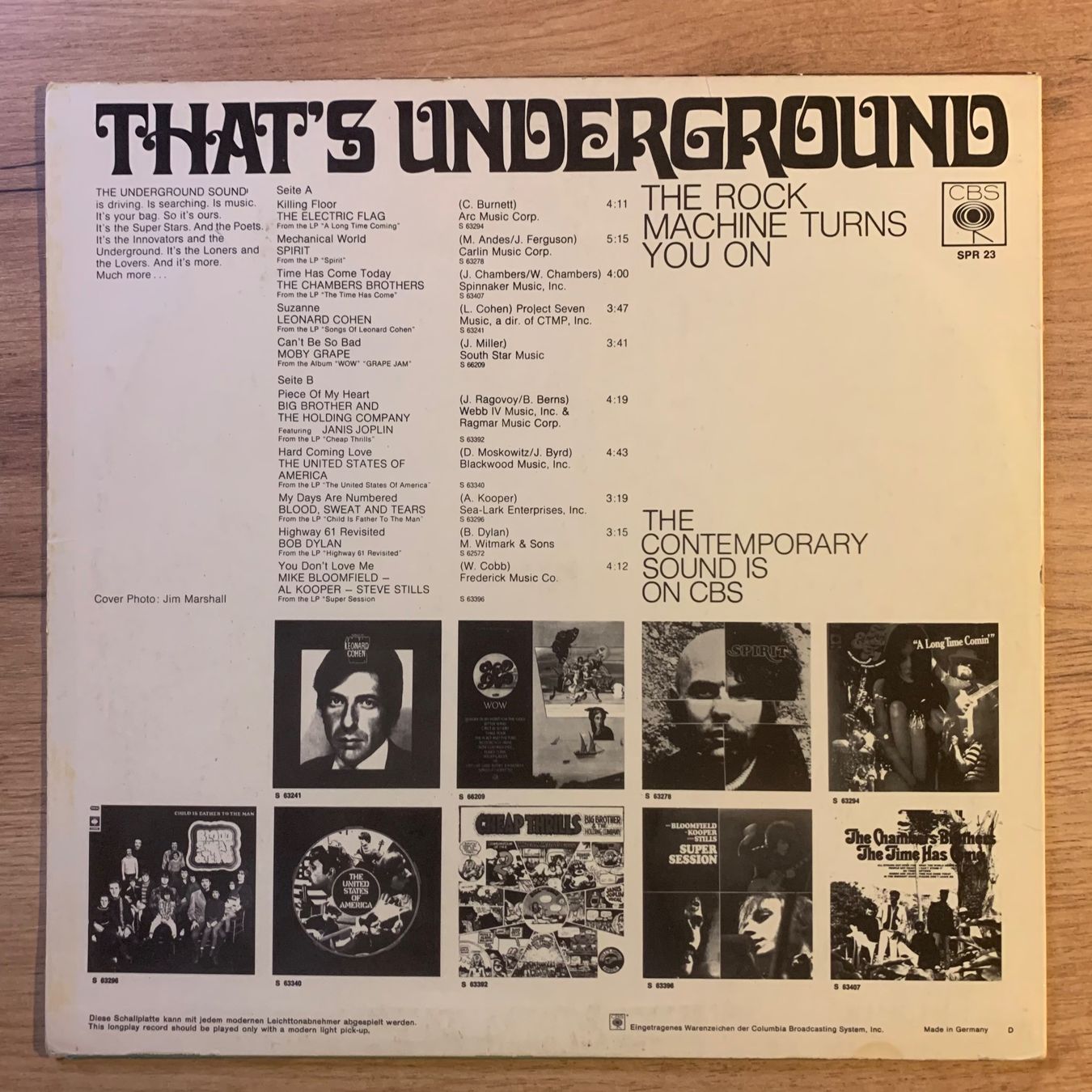 Dischi in vinile: THAT'S UNDERGROUND...OG GER 1968...VG++/VG+ – Usato da Gals venduto da Diskopat 2