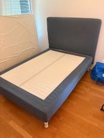 Bettgestell 140x200cm blau mit Kopfteil guter Zustand