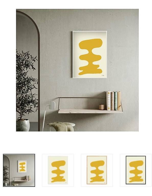Foto & Immagini: Paper Collective Soft Yellow Poster 50x70cm – Usato da Solothurn venduto da f.e. 1