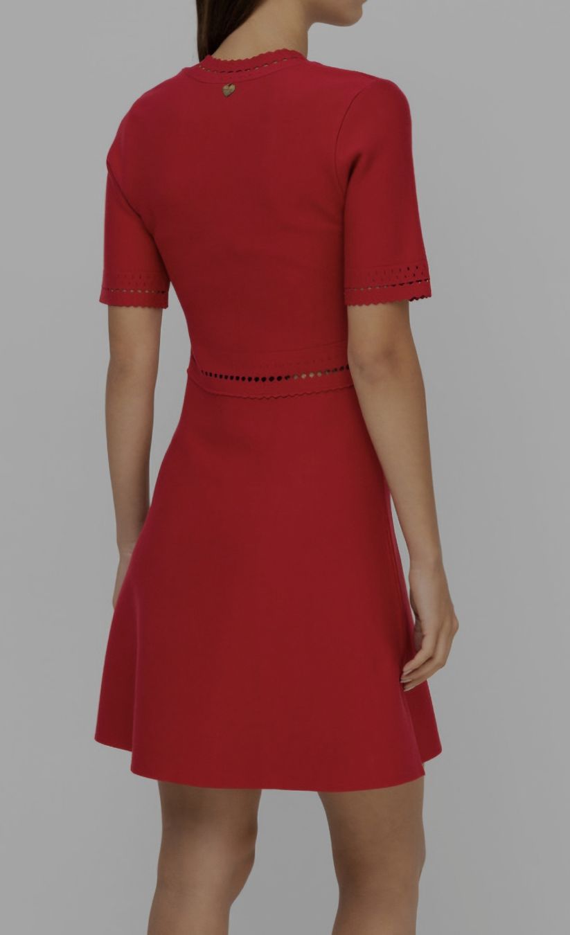 Twinset Vestiti: Twinset Red Knit Midi Dress – Nuovo (secondo la descrizione) da Pfeffingen venduto da Elegant_trend 1