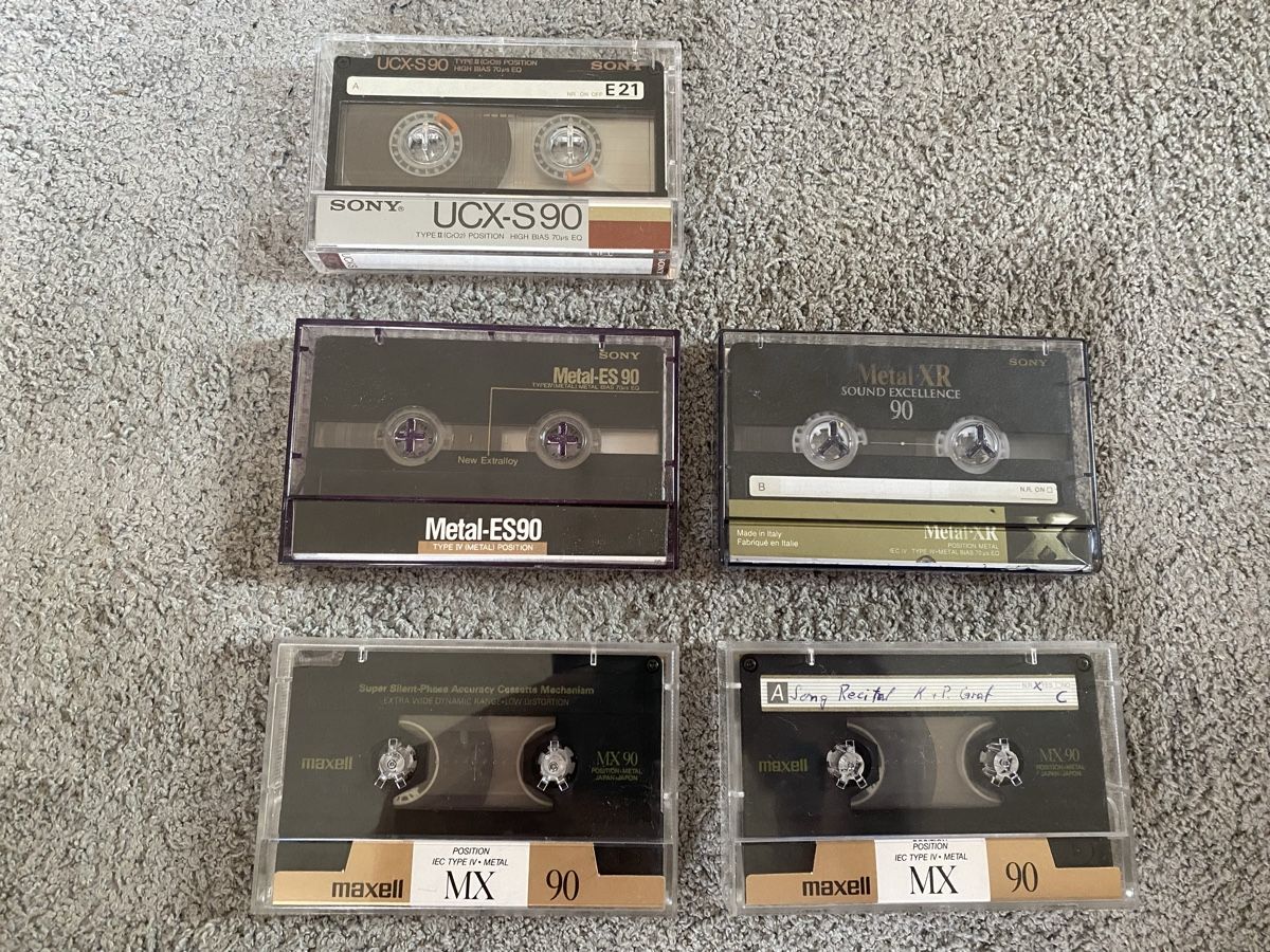 Kompaktkassetten: TYPE IV Kassetten + TYPE II von Maxell, Sony – Gebraucht aus Grenchen von Vintagewatchoverdose