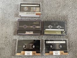 TYPE IV Kassetten + TYPE II von Maxell, Sony