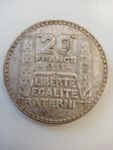 pièces française de 20 francs en argent