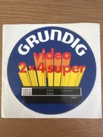Grundig Video 2x4 Super Vintage Aufkleber 80er Jahre