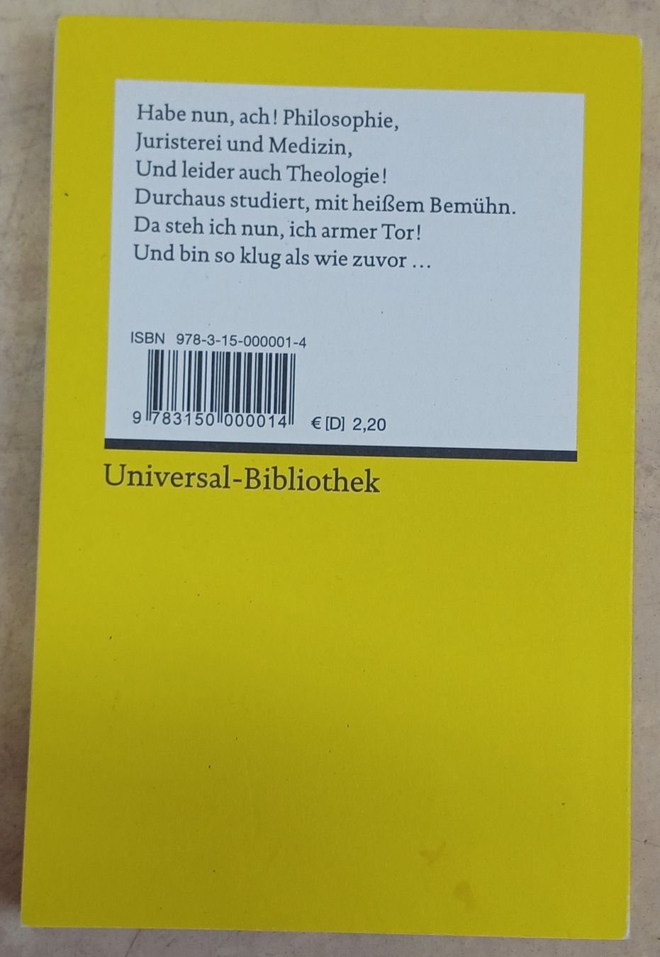 Libri: 9 Reclam – Usato da Merenschwand venduto da Brockinell 5