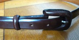 Brauner Gürtel 80cm, Genuine Leather Reptile's House, neuwer