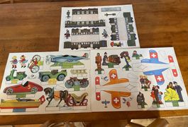 Bastelbogen Set SBB und Fahrzeuge von Stehli Frères