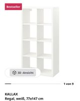 IKEA KALLAX Regal weiss 77x147 cm guter Zustand
