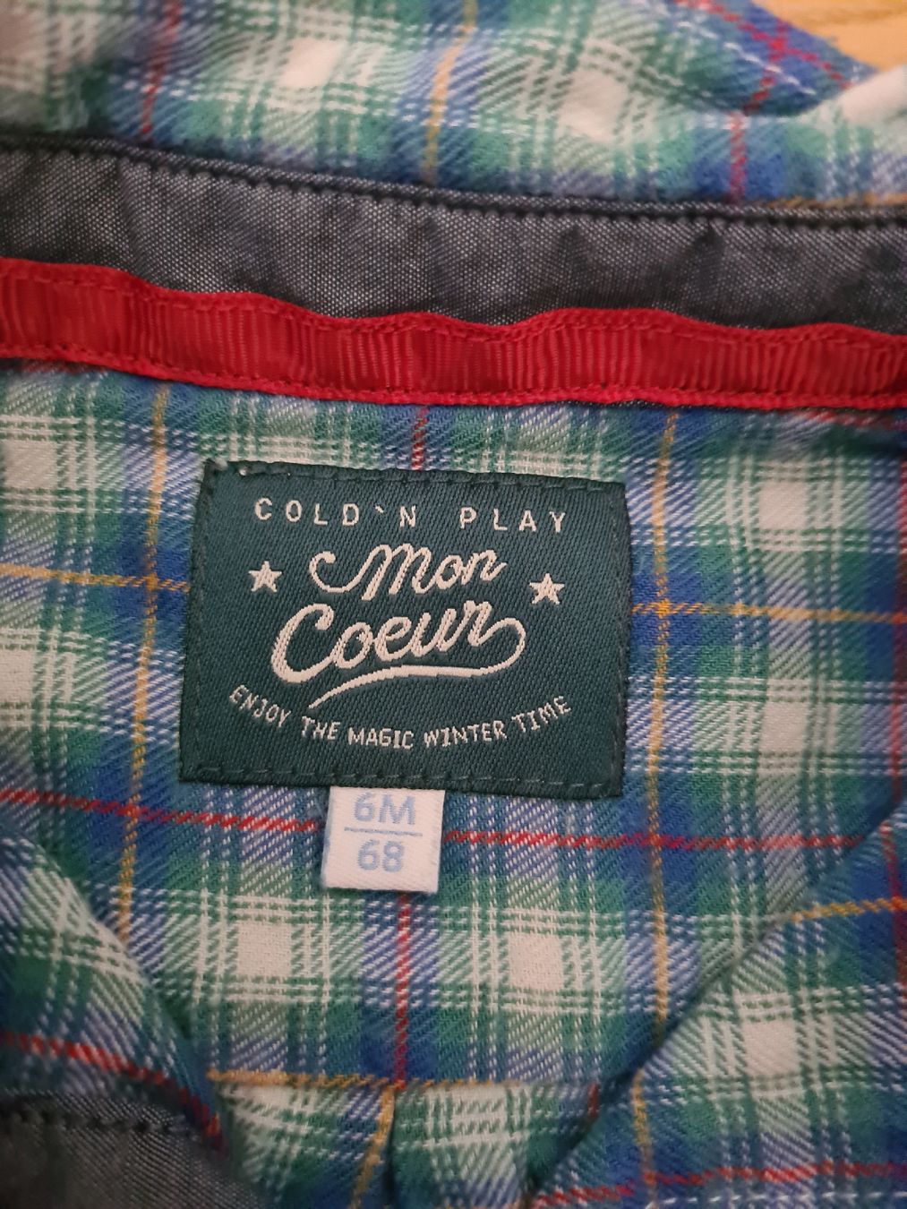 C&A Chemises, T-shirts & Polos: Kinder Hemd kariert Mon Coeur Grösse 68  – D'occasion à Horw par Mirii91 2