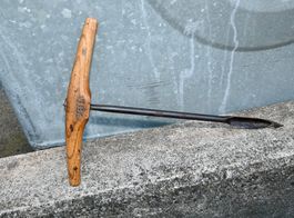 ANTIKER Handbohrer Länge 46cm punziert ANKER & 22
