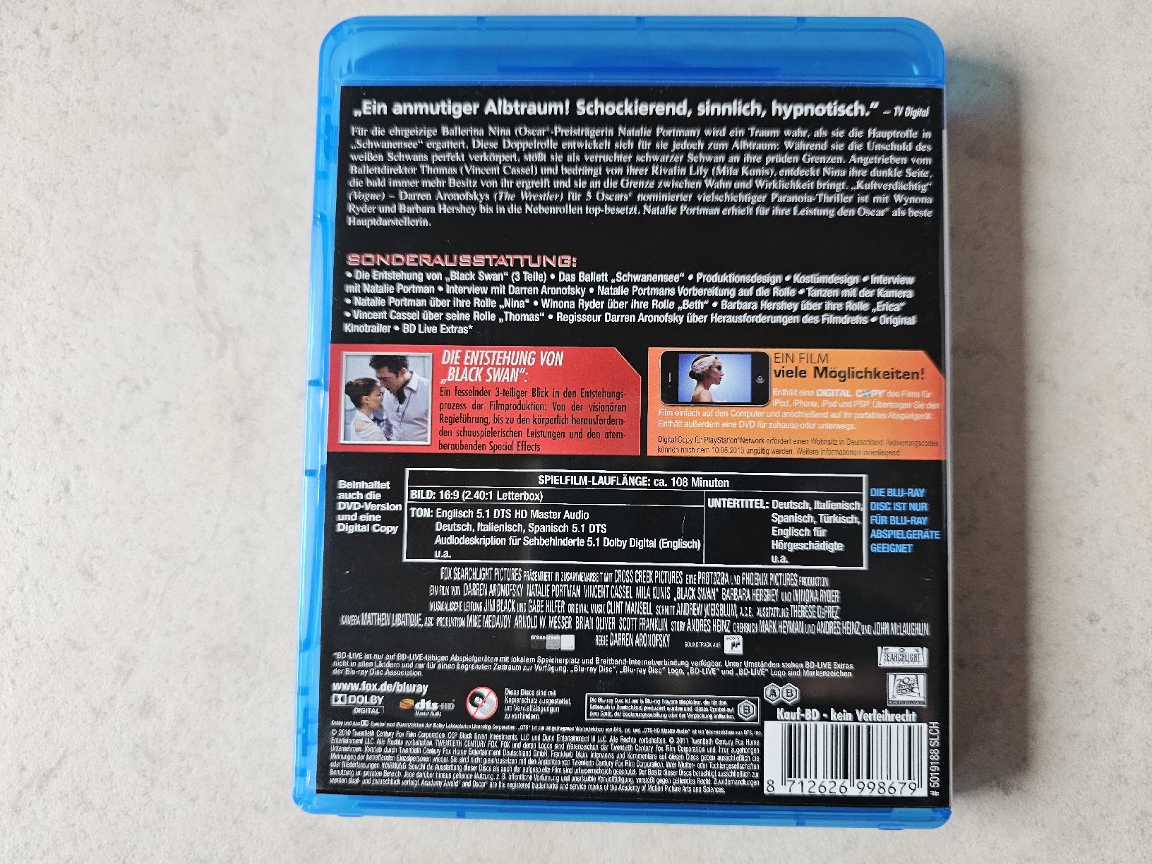 Tutti i DVDs: Black Swan  /  Bluray + DVD – Usato da Schneisingen venduto da backstore24 1