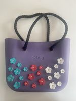 Sac à main O bag, violet, fleurs, été