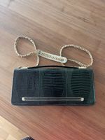 Grüne Handtasche aus echtem Kroko-Leder