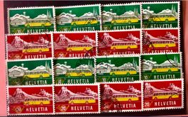 Nr.314/315 Sondermarken Alpenpost 1953 mit Stempel    