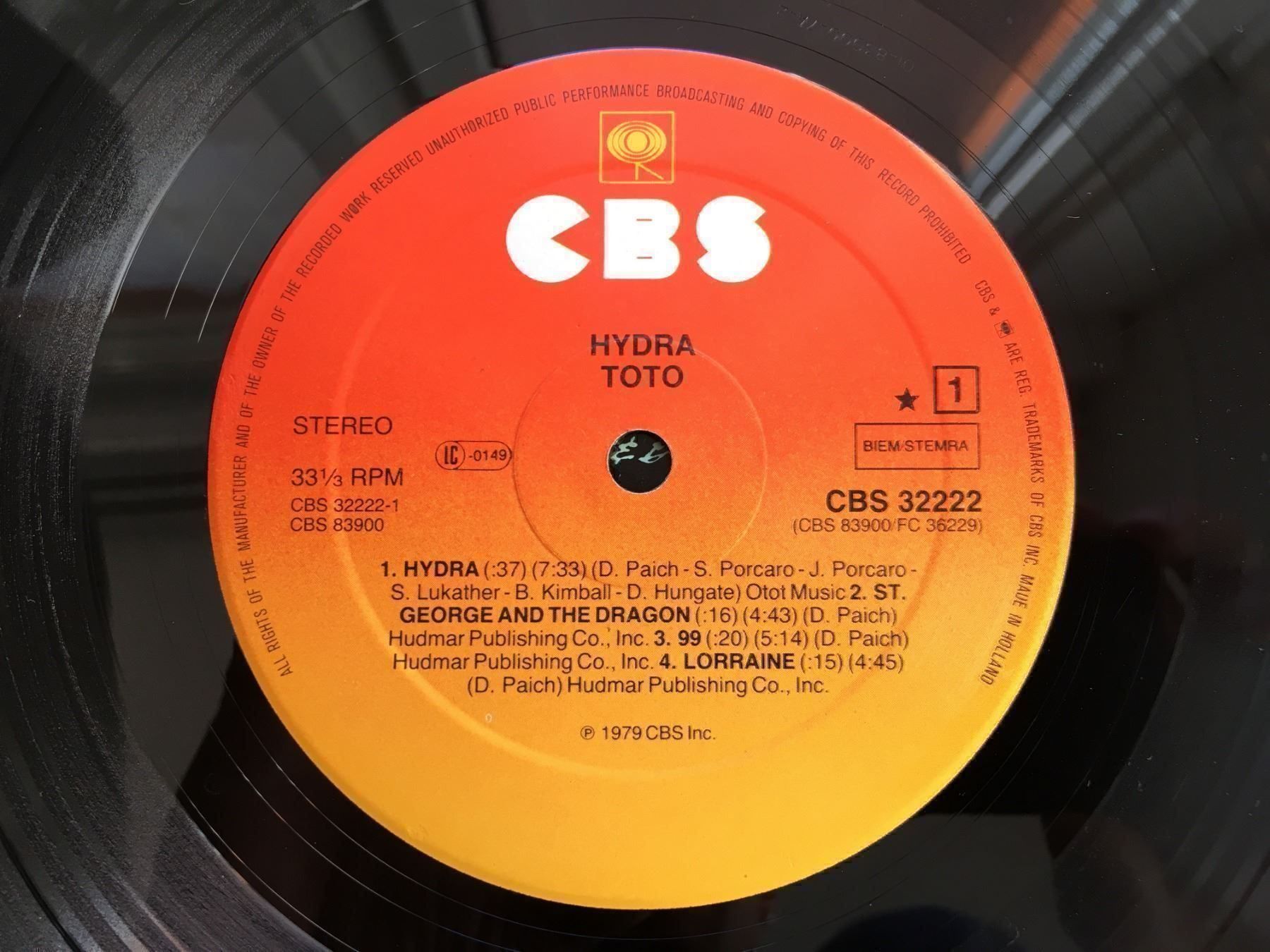 Dischi in vinile: Toto - Hydra – Usato da Uster venduto da mojorisin01 2