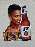 BIER BLECHSCHILD SCHILD USA PILSENER LITE BEER 86.5 x 67 cm