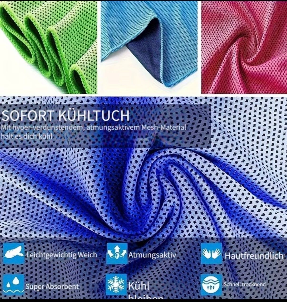 Badetücher: Kühlendes Tuch- Sport-Wandern-Fitness-Camping-Yoga-Erfrischt – Neu und originalverpackt aus Teufenthal AG von MeineSchatztruhe 2