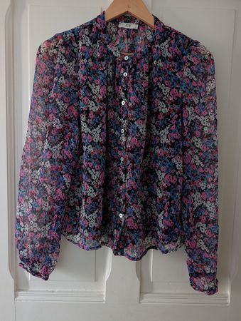 Luftig leichte JDY Bluse mit Blumenmuster, Grösse S