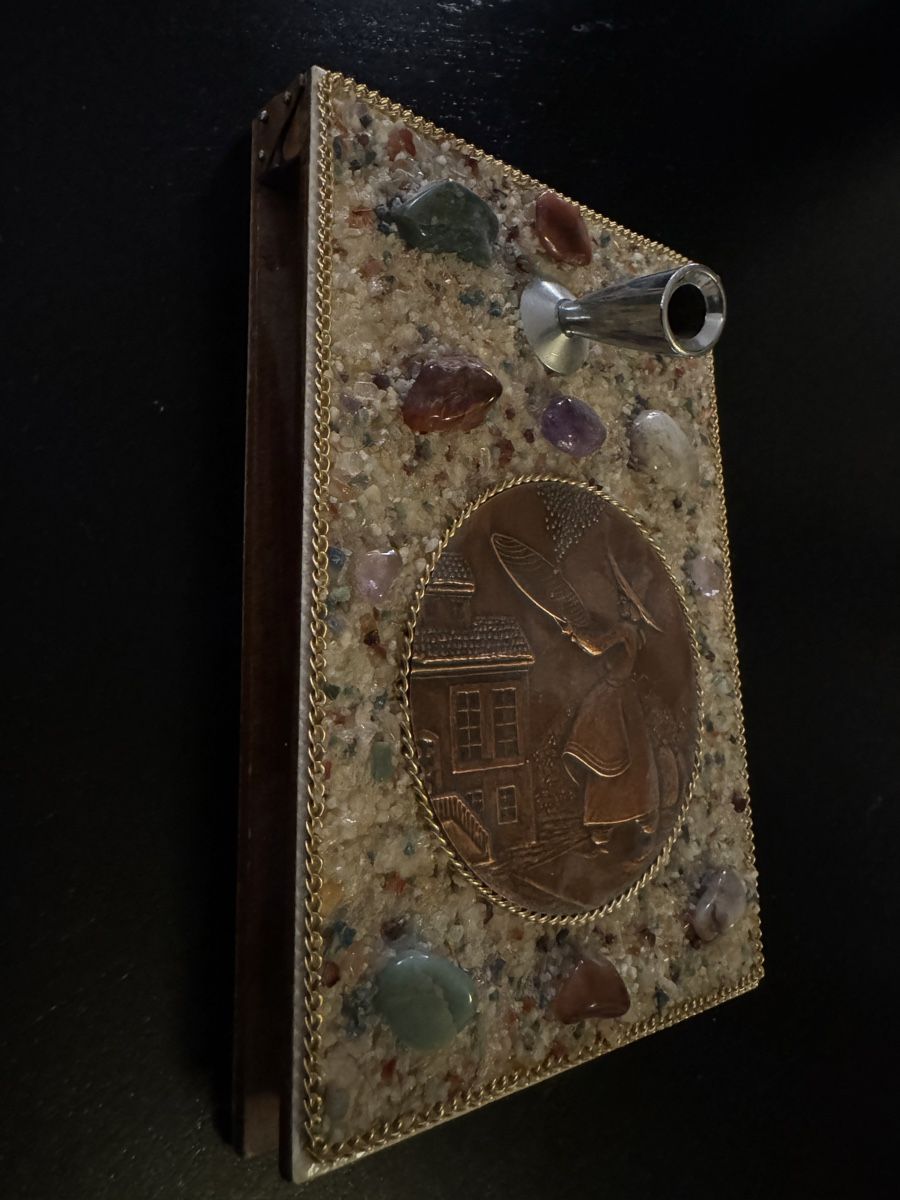 Tutte le decorazioni: Schreibblock mit Kupferbild und Steinen, BRASIL – Usato da Erstfeld venduto da Mario_boe0 5