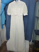 HAUTE COUTURE VINTAGE KLEID GR S EIERSCHALE UNTERKLEID RV