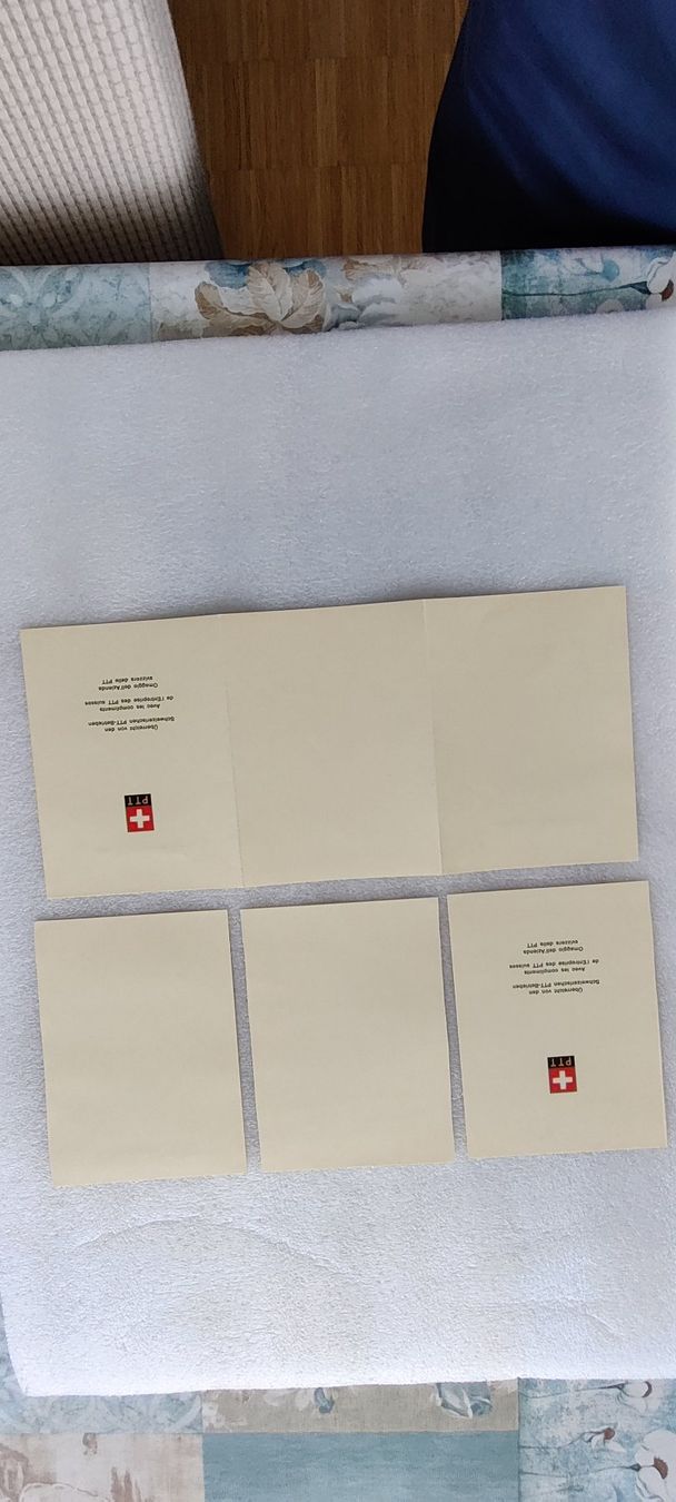Tous les timbres: 6 x 4   Schweizer Briefmarken Karten – D'occasion à Zürich par sendbad 7